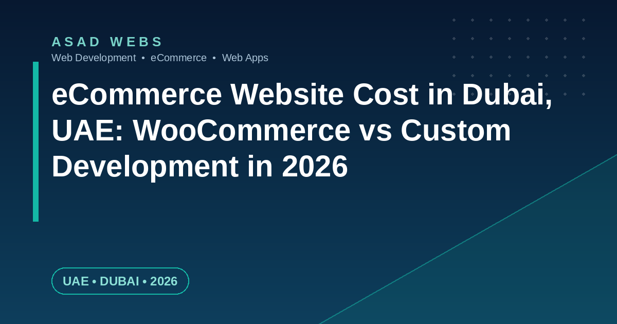 eCommerce website cost in Dubai UAE — online store checkout with Dubai skyline