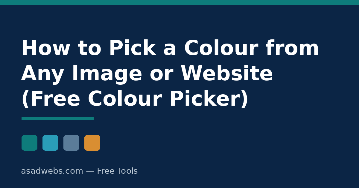 How to pick a colour from any image or website with a free colour picker