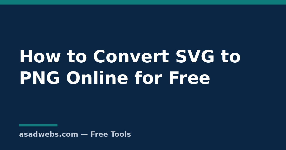 How to convert SVG to PNG online for free at any size, without blurry edges